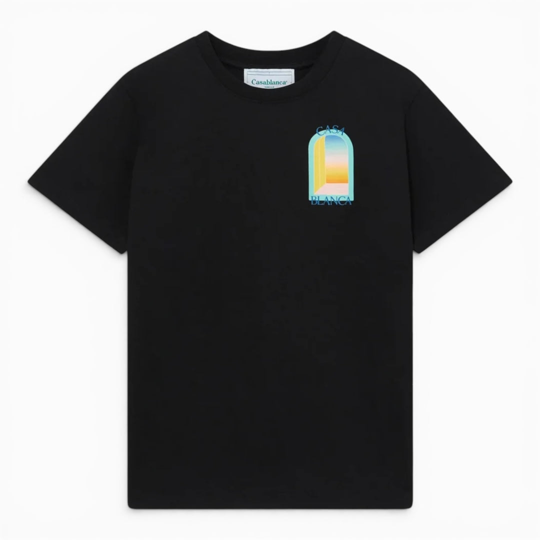 Casablanca L’arche Turquoise Black T-shirt