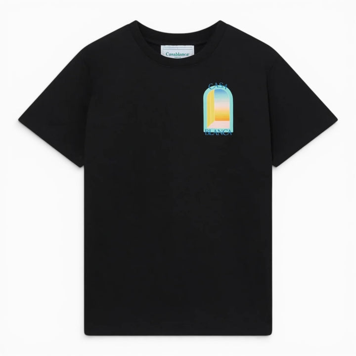 Casablanca L’arche Turquoise Black T-shirt