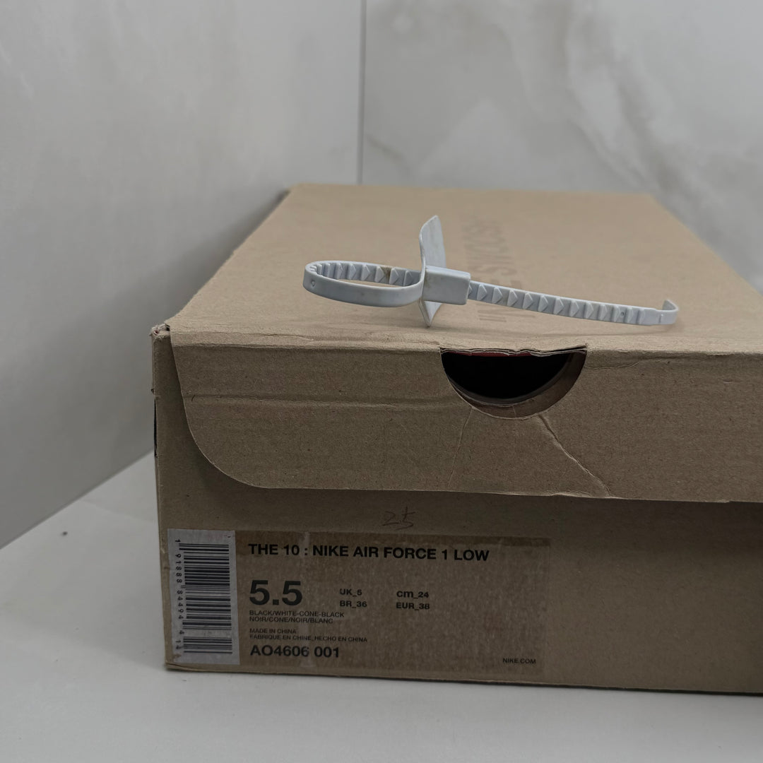 Nike Air Force 1 Off White Black 5UK (2560)