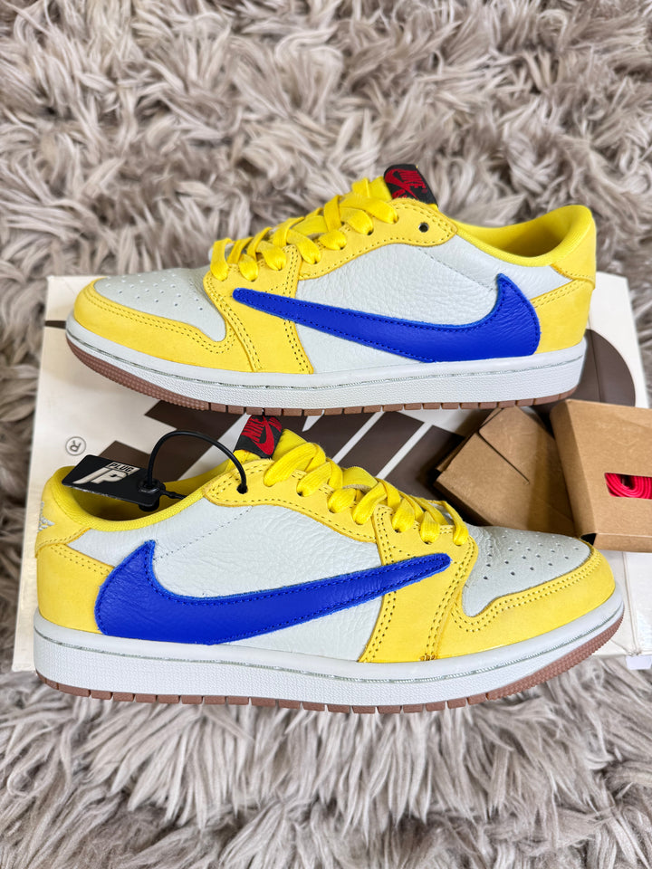 Jordan 1 Low Travis Scott Canary 4UK