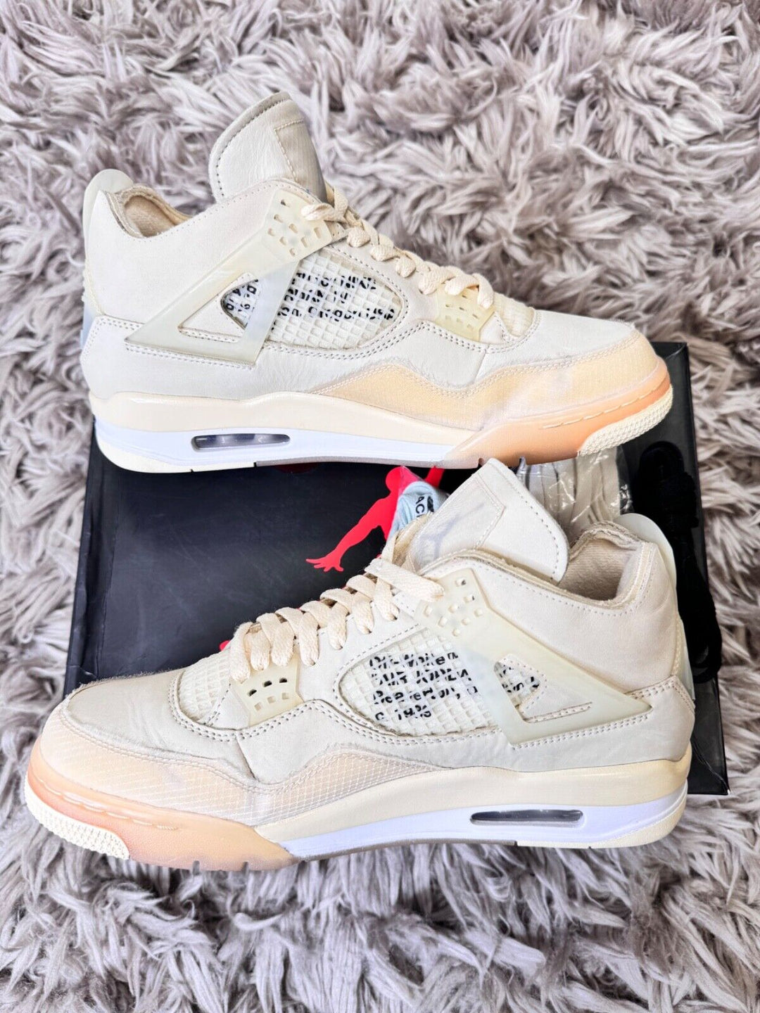 Jordan 4 Retro Off White Sail 9UK