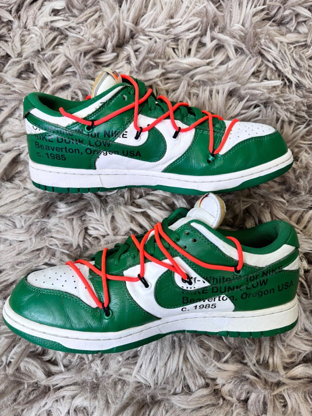 Nike Dunk Low Off White Pine Green 9.5UK