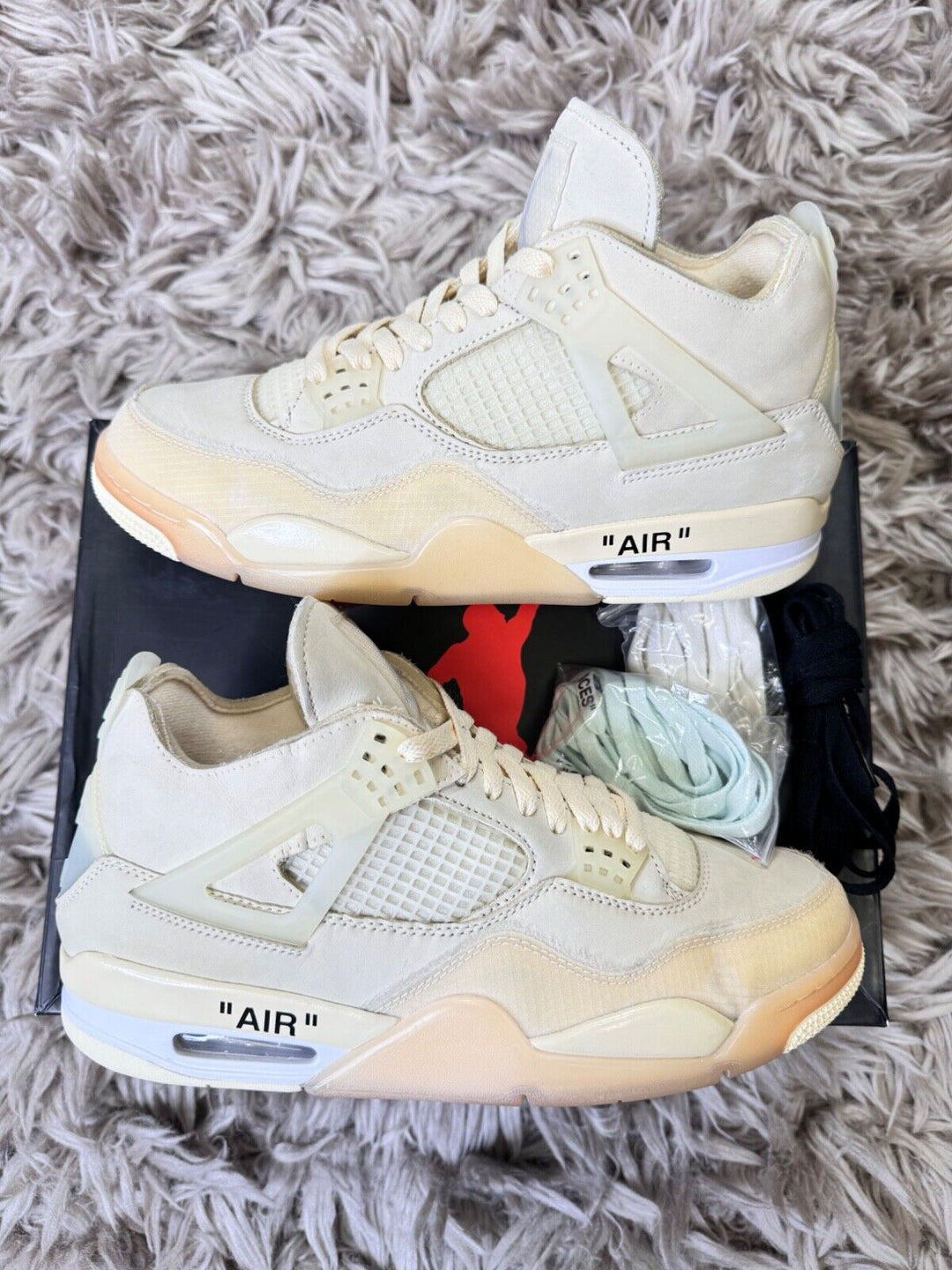 Jordan 4 Retro Off White Sail 9UK