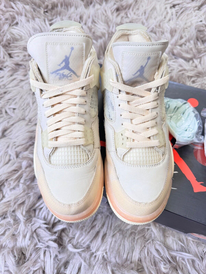 Jordan 4 Retro Off White Sail 9UK