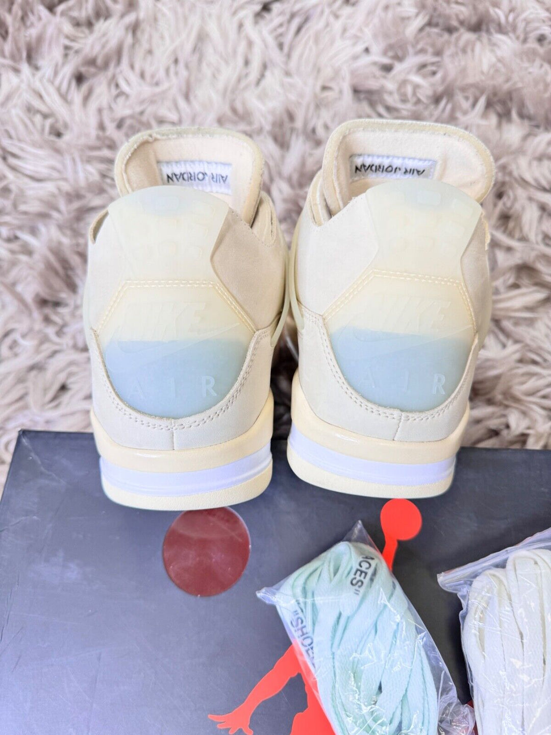 Jordan 4 Retro Off White Sail 9UK